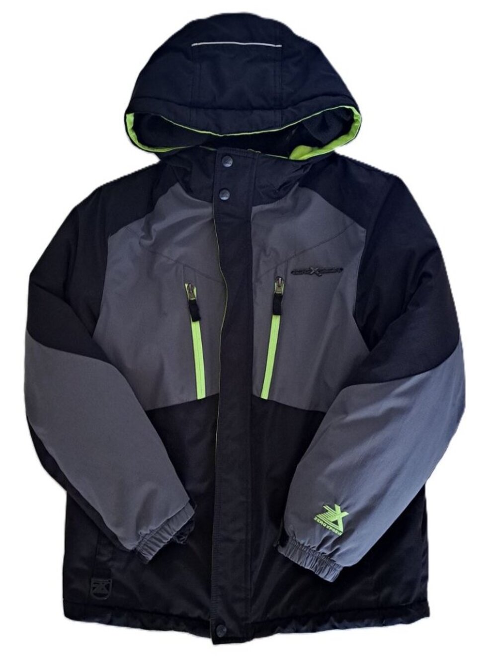 ZeroXposur Boys Winter Jacket 3-in-1 Systems Coat Size L 14/16 Hooded Snow Rain